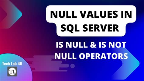 Difference Between Is Null And Is Not Null