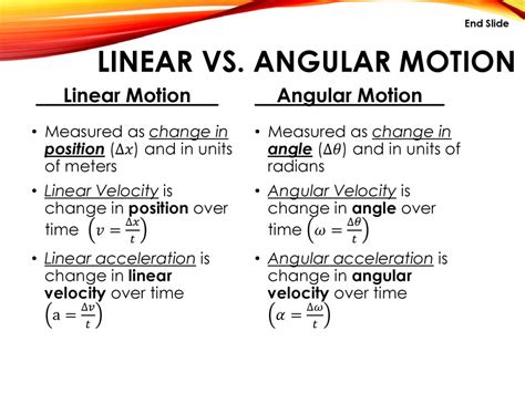 Difference Between Linear Motion And Angular Motion