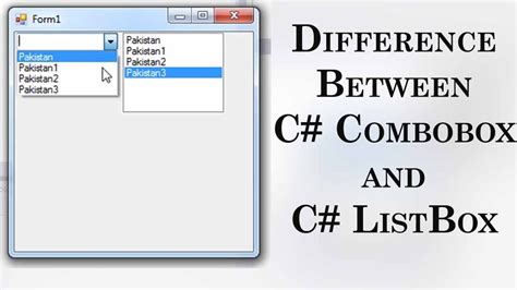 Difference Between List Box And Combo Box In Access