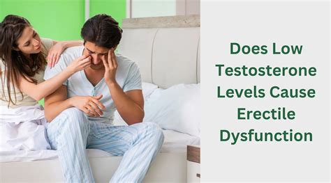 Difference Between Low Testosterone And Erectile Dysfunction