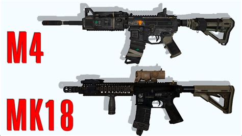 difference between mk18 and m4
