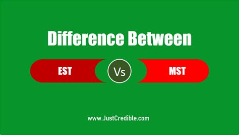 difference between mst and est
