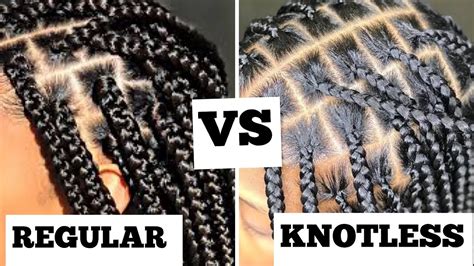 Unique Difference Between Normal Braids And Knotless Braids For Short Hair