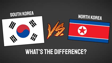 difference between north korea south korea