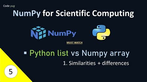 difference between numpy and python list