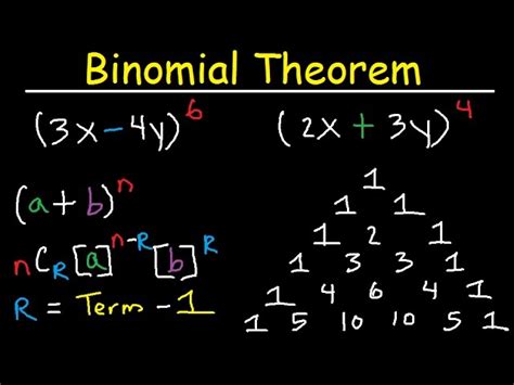 difference between pascal's triangle and binomial theorem