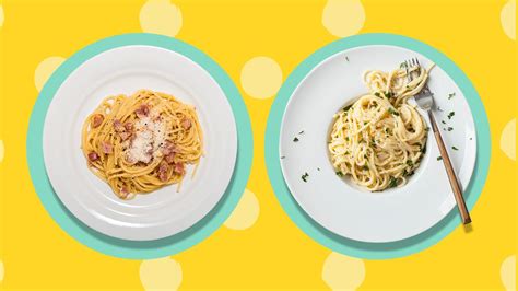 difference between pasta and carbonara