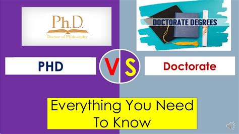 difference between phd and doctoral degree