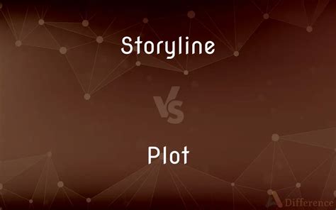 difference between plot and storyline