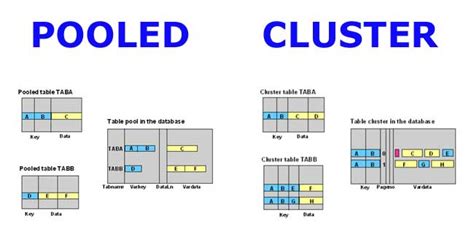 Difference Between Pooled Table And Cluster Table In Sap Abap