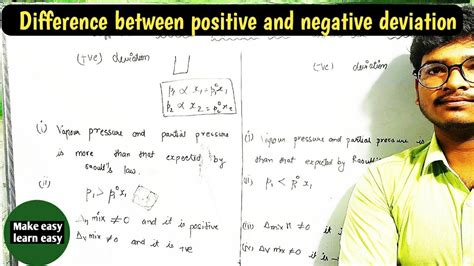 difference between positive and negative deviation class 12