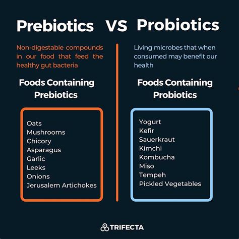 difference between prebiotic probiotic