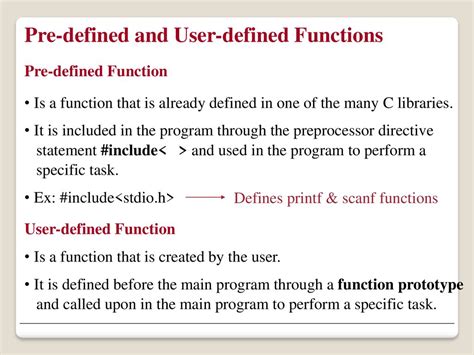 difference between predefined and user defined function