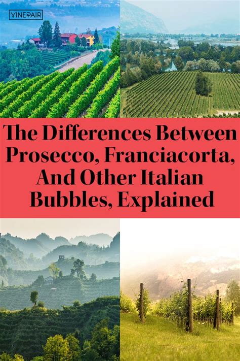 difference between prosecco and franciacorta