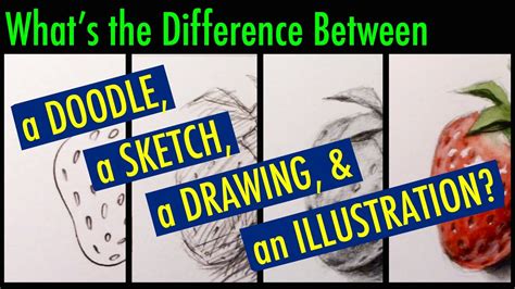 difference between scribble and doodle