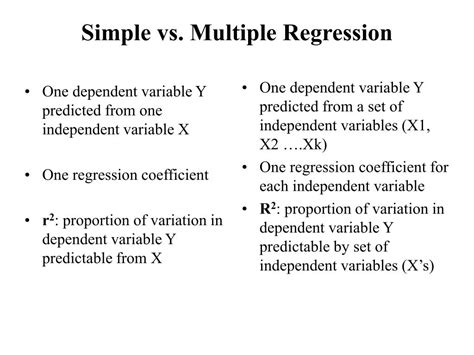 difference between simple regression and multiple regression with example