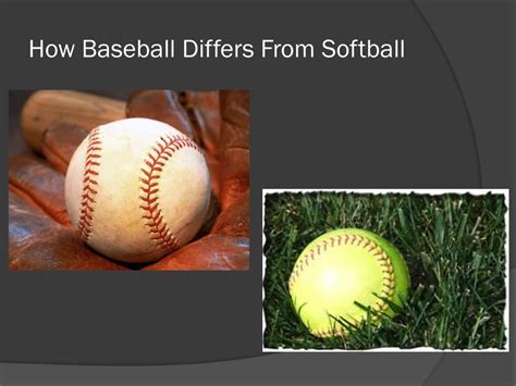 Difference Between T Ball And Softball