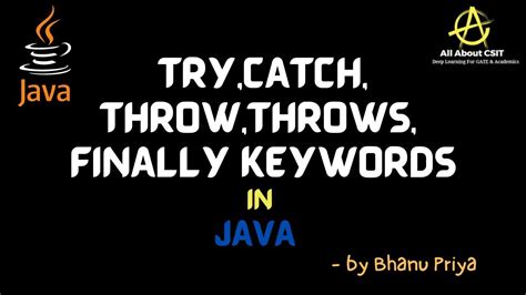 Difference Between Throw And Try Catch In Java