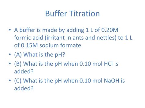 Difference Between Titration And Buffer