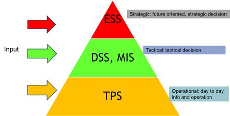 difference between tps mis dss ess