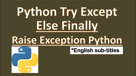 difference between try except and try finally in python