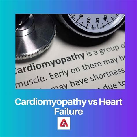 difference cardiomyopathy vs heart failure