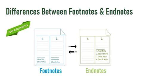 difference in footnote and endnote