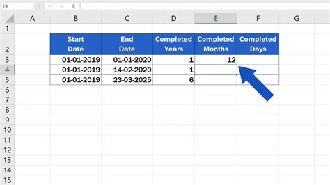 difference of months between two dates excel