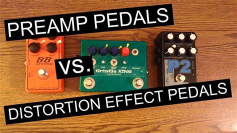 Difference Preamp Distortion Pedal