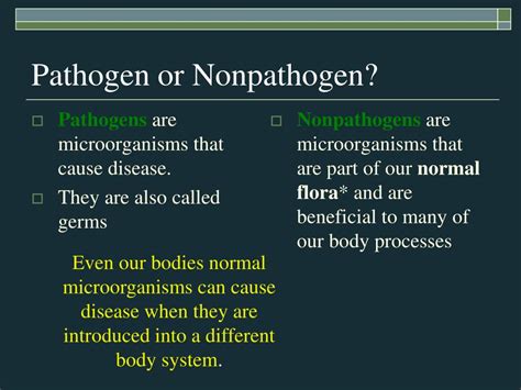 Differences between pathogens and nonpathogens