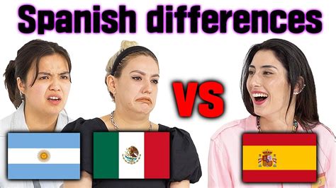 differences in spain and mexico spanish