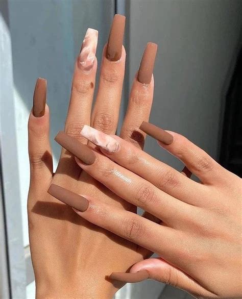 40+ Cool Brown Nail Designs To Try In Fall The Glossychic