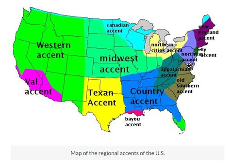 different accents in the united states