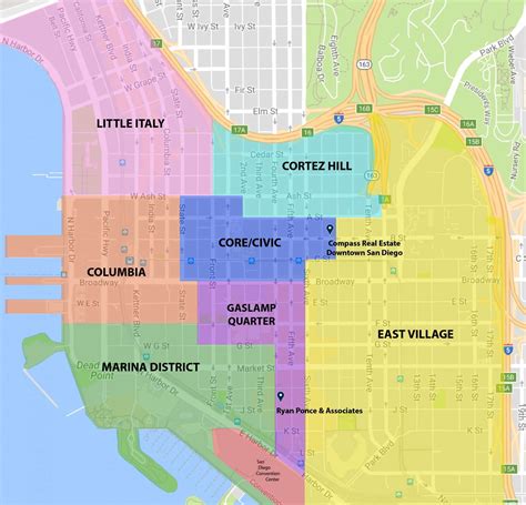 different areas in san diego