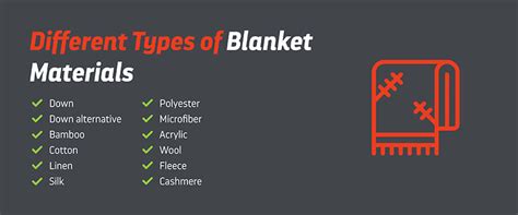 Different Blanket Materials