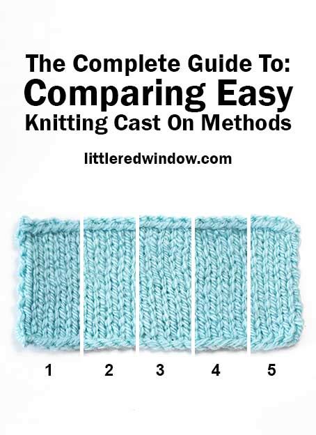 different cast on methods in knitting
