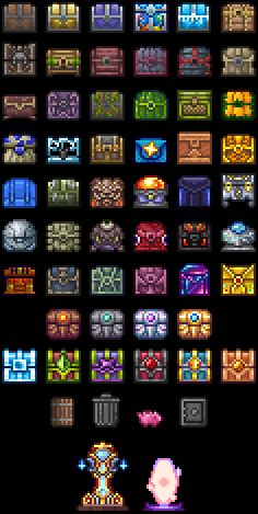 Different Chests In Terraria