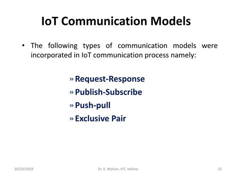 different communication models in iot