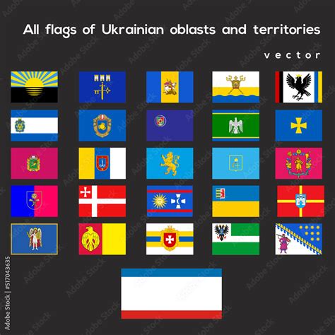 Different flags of ukraine