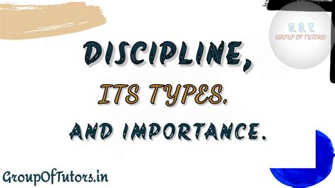different forms of discipline