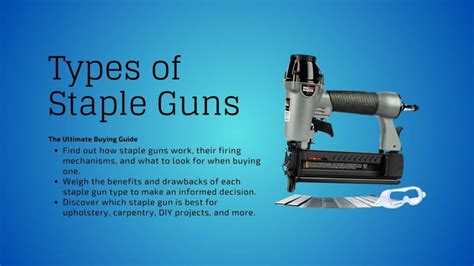 Different Kind Of Staple Guns