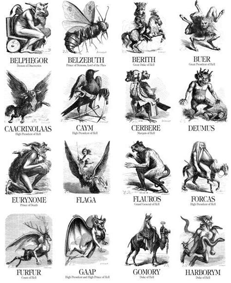 different kinds of demons