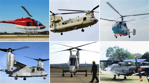 different kinds of helicopters