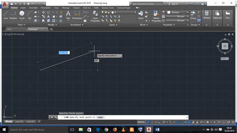 different line command in autocad