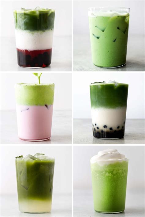 Different Matcha Drinks