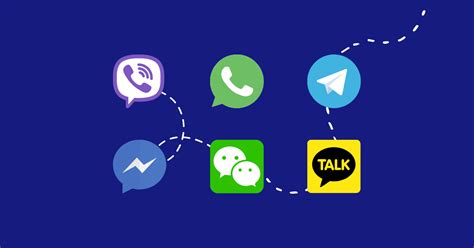 different messaging apps