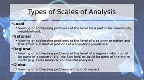Different Scales Of Analysis With Examples