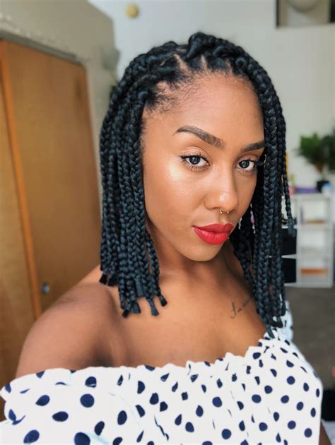 Stunning Different Styles Of Short Box Braids Trend This Years