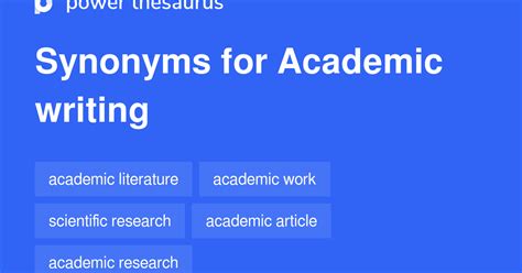 different synonym academic writing