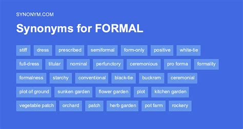 different synonym formal